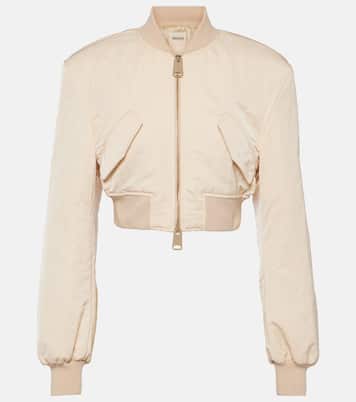 Cropped-Bomberjacke Reggie aus Satin | Khaite