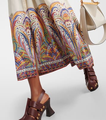 Vestido camisero de popelín de algodón con paisley | Etro