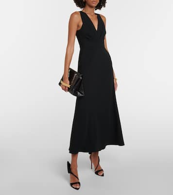 Vestido largo asimétrico drapeado | Victoria Beckham