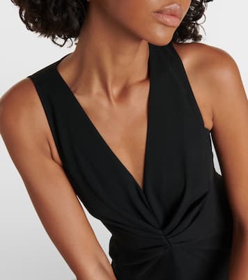 Vestido largo asimétrico drapeado | Victoria Beckham