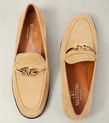 VLogo Signature suede loafers | Valentino Garavani