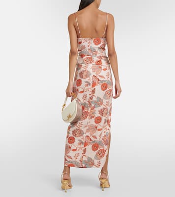 Bedrucktes Maxikleid Noemi aus Leinen | SIR