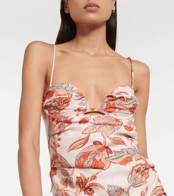 Bedrucktes Maxikleid Noemi aus Leinen | SIR