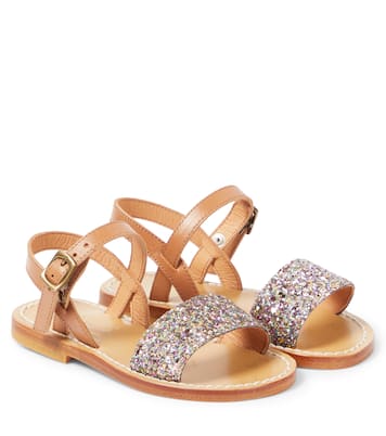 Sandales Apis en cuir à paillettes | Bonpoint