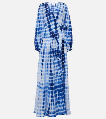 Silk twill wrap dress | Anna Kosturova