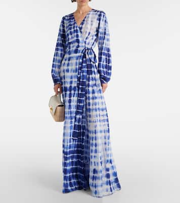 Silk twill wrap dress | Anna Kosturova