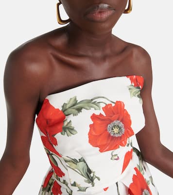 Poppy faille corset gown | Oscar de la Renta