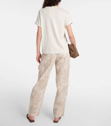 Top in lamé di misto cashmere | Brunello Cucinelli