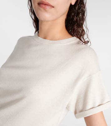 Top in lamé di misto cashmere | Brunello Cucinelli