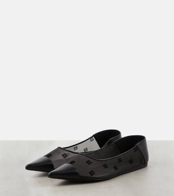 Ballerinas 4G aus Mesh mit Leder | Givenchy