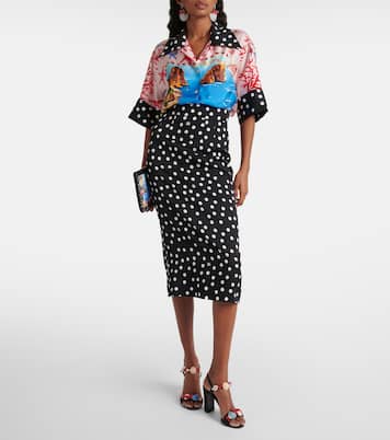 Bleistiftrock Capri aus Charmeuse | Dolce&Gabbana