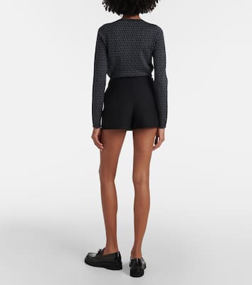 Jupe-short VLogo Bold en Crepe Couture | Valentino