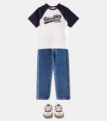 T-shirt in jersey di cotone con logo | Dolce&Gabbana Kids