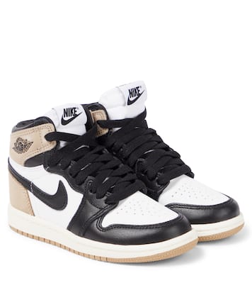 Jordan 1 Retro high top sneakers in black Nike Kids Mytheresa