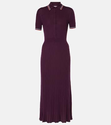 Vestido midi Eyot de seda y cachemir | Gabriela Hearst