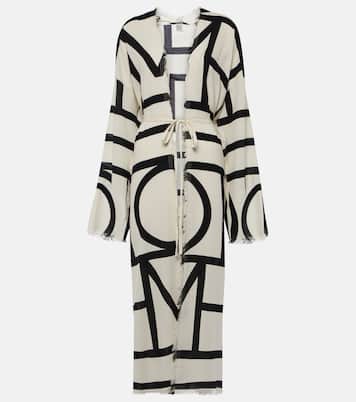 Vestido envolvente Monogram de algodón | Toteme