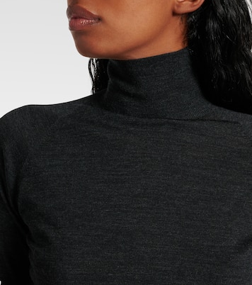 Draped wool turtleneck bodysuit | Alaïa
