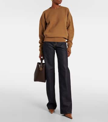 Felpa oversize in cotone | Saint Laurent