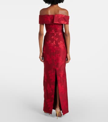 Vestido bustier de fiesta Henrietta con brocado | Rebecca Vallance