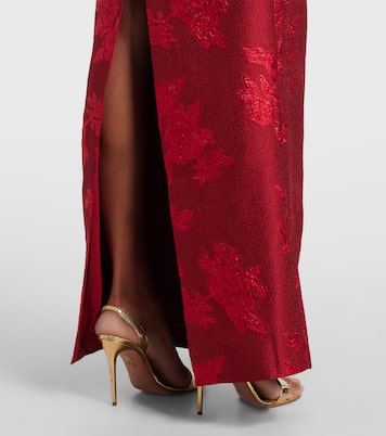 Vestido bustier de fiesta Henrietta con brocado | Rebecca Vallance