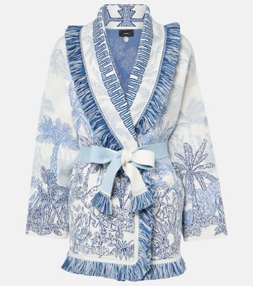 Cardigan Jungle Toile De Jouy in jacquard | Alanui