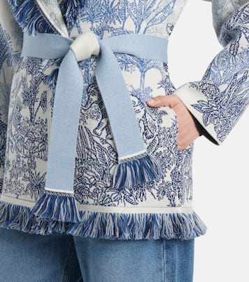 Cardigan Jungle Toile De Jouy in jacquard | Alanui