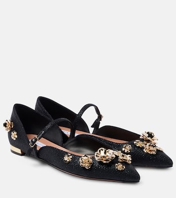 Bloom embellished ballet flats | Aquazzura