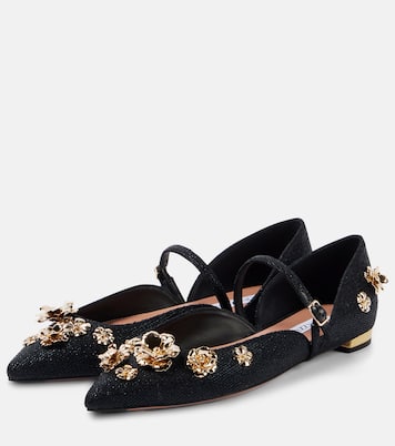 Bloom embellished ballet flats | Aquazzura