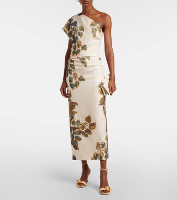 Jupe longue Belletto asymétrique en lin | SIR
