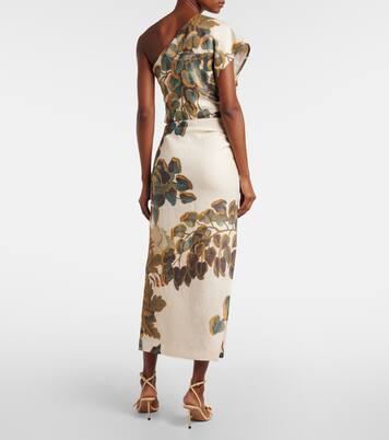 Jupe longue Belletto asymétrique en lin | SIR