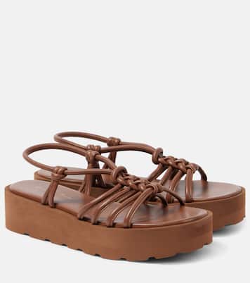 Hebe leather platform sandals | Gianvito Rossi