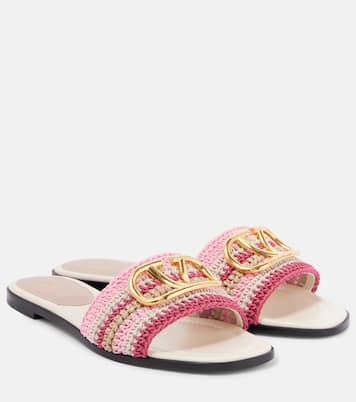 VLogo Signature crochet slides | Valentino Garavani