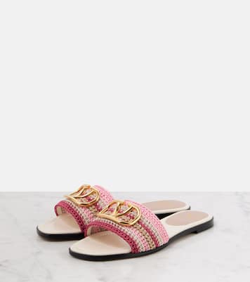 VLogo Signature crochet slides | Valentino Garavani