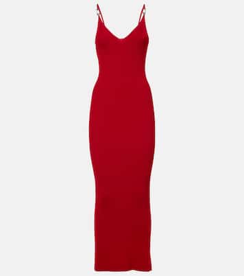 Abito sottoveste in maglia a coste | Versace