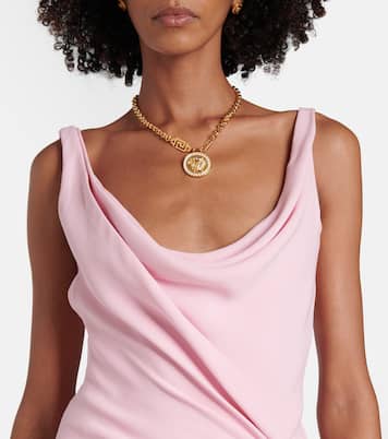 Robe longue en soie | Versace