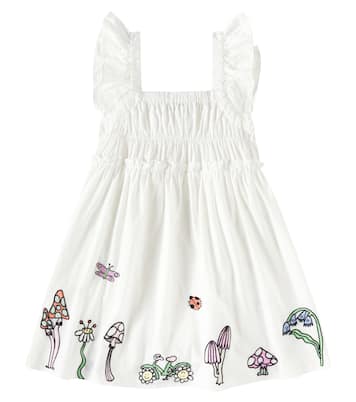 Vestido de algodón bordado | Stella McCartney Kids