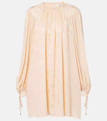 Robe en jacquard de soie à fleurs | Chloé