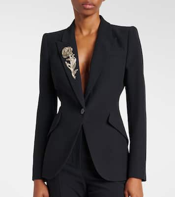 Embroidered blazer | McQueen