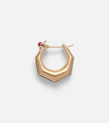 Boucle d'oreille unique Baba Medium en or 18 ct, diamants et rubis | Marie Lichtenberg