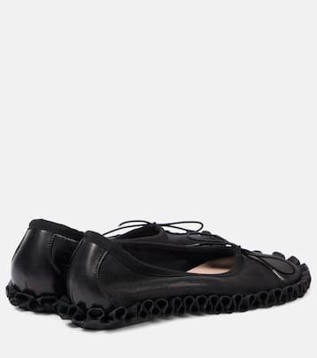 Ruffled mesh ballet flats | Simone Rocha