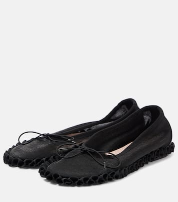 Ruffled mesh ballet flats | Simone Rocha