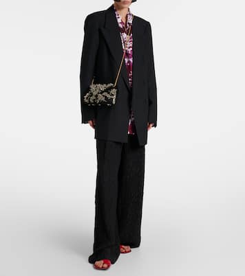 Asymmetric patent leather sandals  | Dries Van Noten