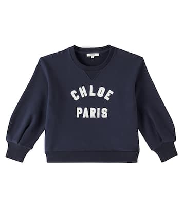 in pile di cotone con logo | Chloé Kids
