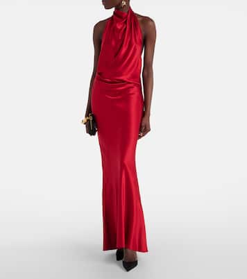 Draped silk gown | The Sei