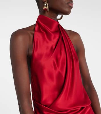 Draped silk gown | The Sei