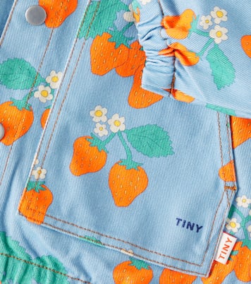 Strawberries denim jacket | Tinycottons