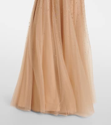 Abito lungo Shayla in tulle con cristalli | Jenny Packham