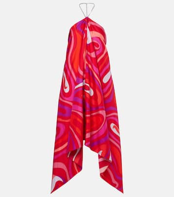 Robe Marmo en soie à ornements | Pucci