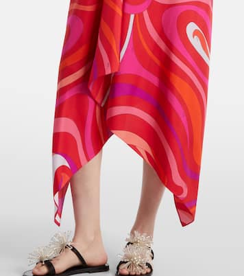 Robe Marmo en soie à ornements | Pucci