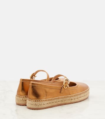 Espadrillas Elda in pelle metallizzata | Gianvito Rossi